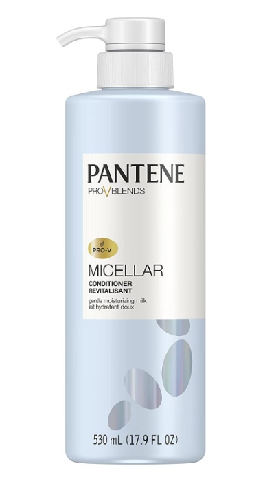 Pantene, Shampoo and Sulfate Free Conditioner Kit, with Micellar Water and Micellar Milk, Cleansing and Moisturizing Pro-V Blends, 10.1 fl oz, Kit