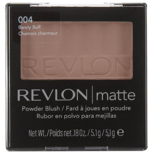 레블론 매트 파우더 블러셔 004 Revlon Blush - Pop-Up Mirror Barely Buff .18 oz 5.1 g