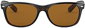 여성 선글라스 레이벤 New Wayfarer 스퀘어 Sunglasses Black/Top 블루 Alcantara 52 mm