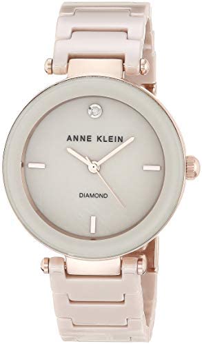 Anne Klein 여성 Alice Quartz Watch Analogue Display Ceramic Strap