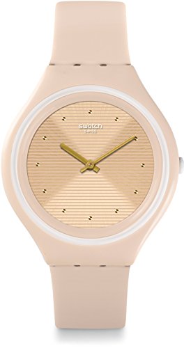 Swatch 여성 Digital Quartz Watch Silicone Bracelet - SVUT100