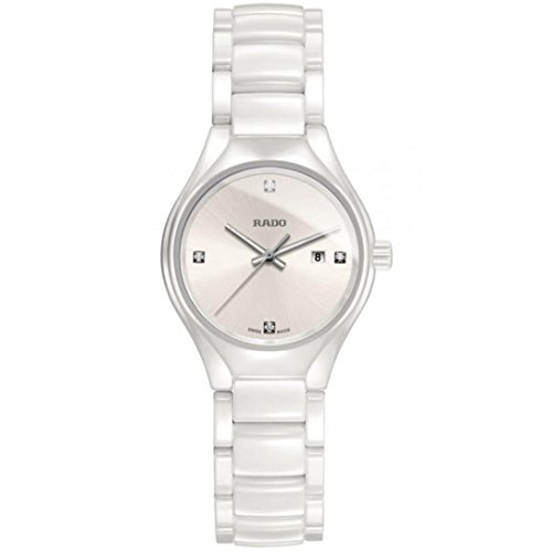 Rado True High-tech White Ceramic Diamond Ladies Watch R27061712