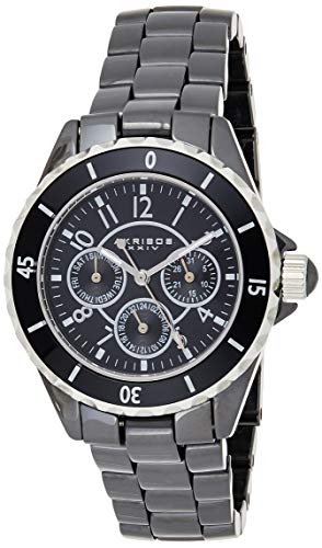 Akribos XXIV 여성 AK544BK Ceramic Multi-Function Bracelet Watch