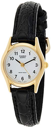 LTP1094Q 3-Hand Analog Water Resistant Ladies Watch Genuine 가죽 Band