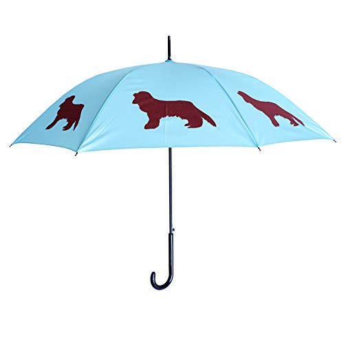 The San Francisco Umbrella Company 남녀공용-Adult Luggage only auto open 스틱 rain umbrella Island Paradise Blue/Marsala One_Size