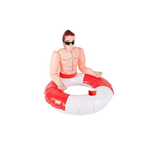 Inflatable Lifeguard Hunk Swim Ring