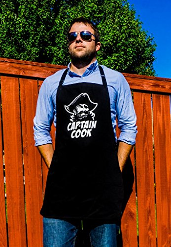ApronMen Skull Chef Large Funny BBQ Apron