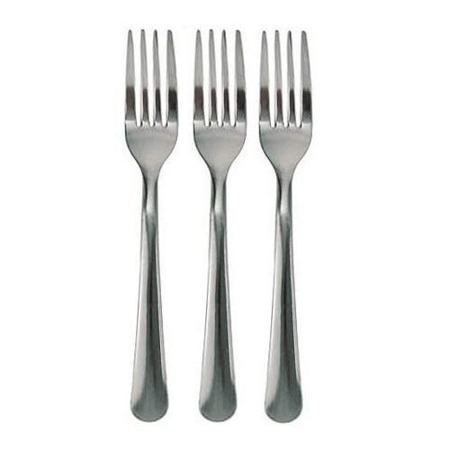 3 Dozen Full Size Chrome Plated Dinner Forks Simple Windsor Style