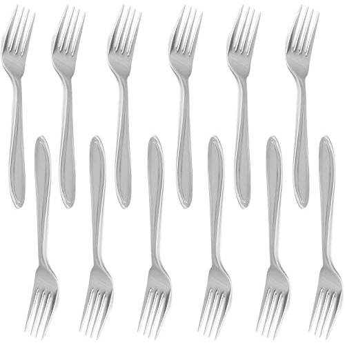 Royal 12-Piece Table Forks Set - 18/10 Stainless Steel Dinner Forks, Mirror Polished Flatware Utensils - Great Salad Forks, Use for Home, Kitchen, or Restaurant
