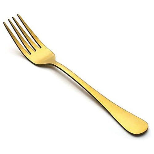 LIANYU Dinner Forks Set of 12, Stainless Steel Silverware Flatware Cutlery Forks, Table Forks 8 Inches, Mirror Finish & Dishwasher Safe