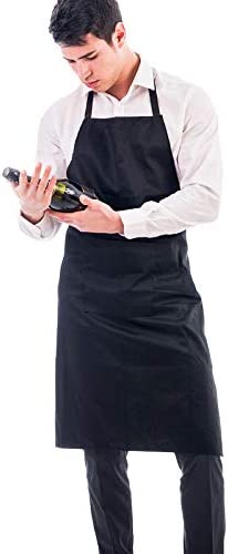 Adjustable Bib Apron 남녀공용 매트 Bulk 2 Roomy Pockets Machine Washable Kitchen Crafting Baking Restaurant.