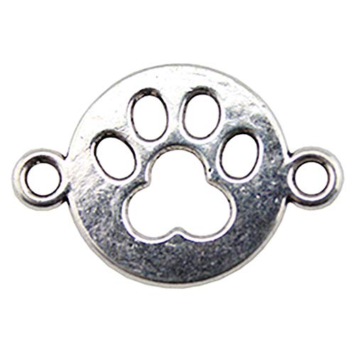 NEWME 40pcs paw connector Charms Pendant DIY Jewelry Crafting Bracelet Necklace Making
