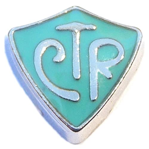 CTR On Teal Floating Locket Charm