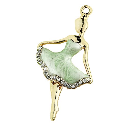 Creative DIY Light 그린 Ballerina Charms Pendants 세트 3 MH535