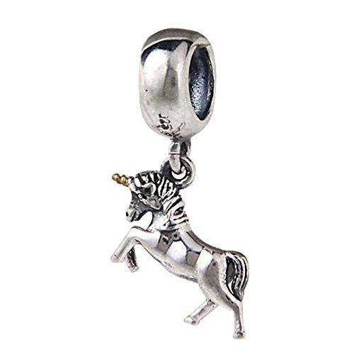 Unicorn Charm 925 Sterling 실버 Dangel Animal Lucky Bracelet