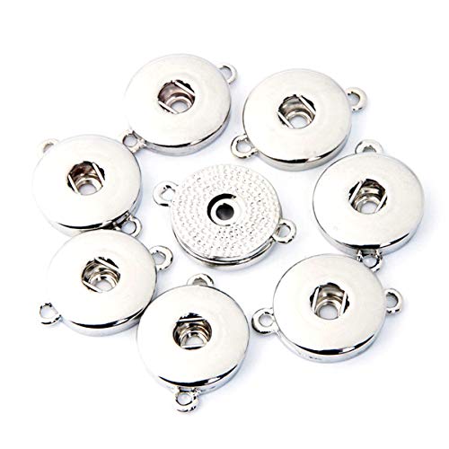 Ginooars팩 5 18-20mm 2 Links Hang Snap Base Pendant Interchangeable Snaps Charms Jewelry Making-Necklaces Key-Rings/Key-Chains,Bracelet