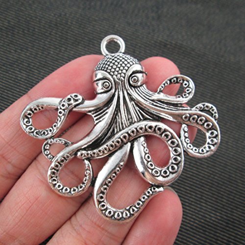 1 Octopus Charm Antique 실버 Tone Diy Jewelry Making 5659mm NS509