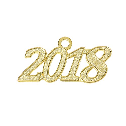 Newrara 골드 2018 Year Charm/Year Signet Graduation Tassel