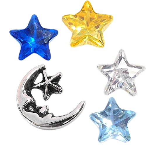 Star Light Bright Celestial Charm 세트 Floating Lockets
