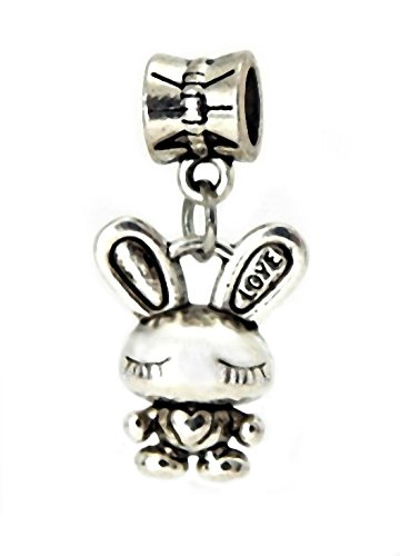 J&M Dangle Rabbit/Bunny Charm Bead Charms Bracelets