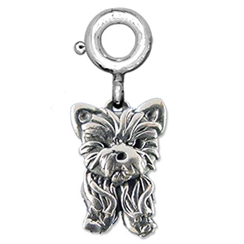 The Magic Zoo Sterling 실버 Yorkie Puppy Charm Bracelet