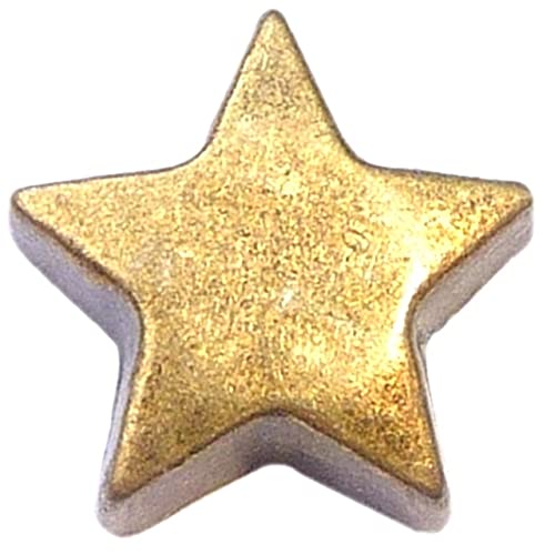 Goldtone Vintage Star Floating Locket Charm