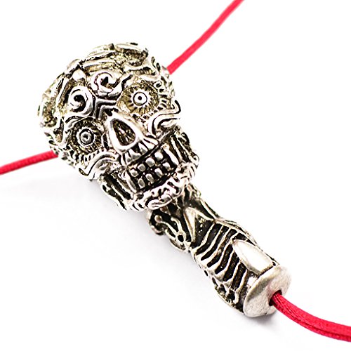 Jili Online 1 세트 Vintage Skull Charm Pendant Guru Beads Buddhist Jewelry Findings