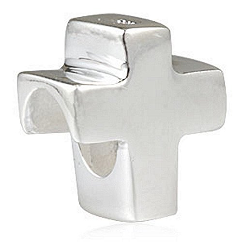 Luckybeads Holy Cross Charm Authentic 925 Sterling 실버 Symbol Faith Beads Fit DIY 스타일 Bracelet