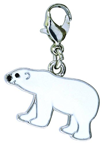 Polar Bear Enamel Dangle