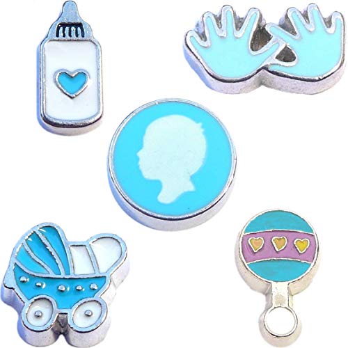 Bouncing Baby Boy Charm Set for Floating Lockets