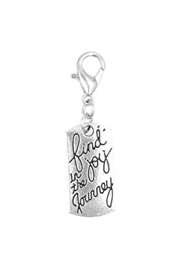 Its All About...You! Find Joy in The Journey Clip on Charm Perfect for Necklaces and Bracelets 98Ab