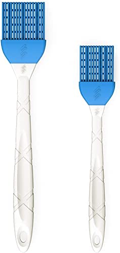 M KITCHEN WORLD Silicone Basting - BBQ Pastry Oil Brush Orange Turkey Baster Barbecue Utensil use Grilling & Marinating Desserts Baking 세트 2 Recipe Electronic Books