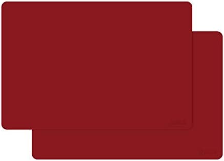 gasare Extra Large Thick Silicone Mats Countertop Protector Kitchen Counter Mat 히트 Resistant 25 x 17 Inches 1.4 mm 세트 2 Grey