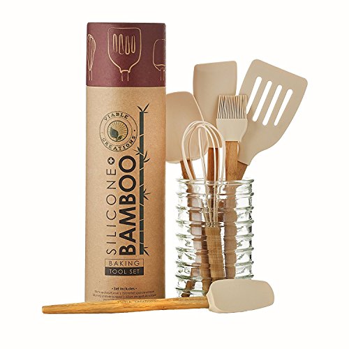 Viable Creations Silicone & Bamboo Baking Tools- 세트 6