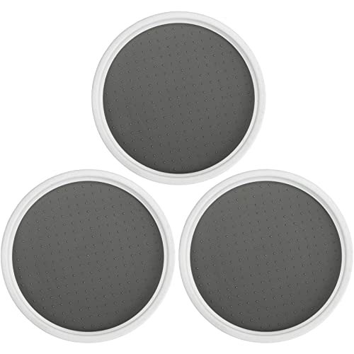 Lawei 2팩 Pantry Cabinet Lazy Susan Turntable - 10 Inch Non-slip Lining Kitchen Storage Refrigerator Countertop Spinning Organizer Spices Condiments Baking