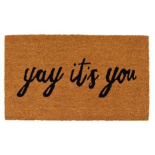Calloway Mills AZ106051729 Yay Its You Doormat Natural/Black