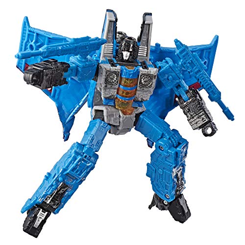 Transformers 토이 Generations War Cybertron Voyager WFC-S39 Thundercracker Action Figure - Siege Chapter 성인 어린이 Ages 8 Up 7-inch