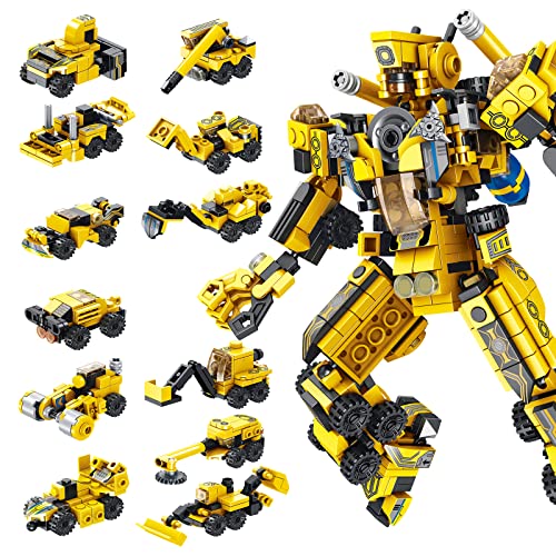 PANLOS Robot STEM 토이 Engineering Building Blocks Bricks kit - 소년 6 Years Old Older Tight Fit 호환가능 All Major Brands 570 PCS