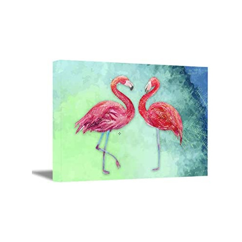 Awkward Styles Flamingo Painting Pink Flamingos Canvas Art Flamingo Wall Decor 8 x 10