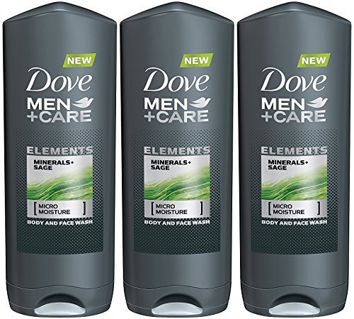 바디워시 Dove Men + 케어 Elements Body Wash Minerals Sage 13.5 Ounce 팩 3