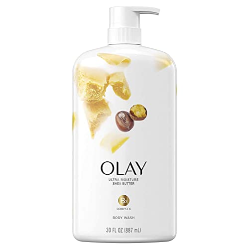 바디워시 Olay Ultra Moisture Body Wash Shea Butter 30 fl oz,팩 4