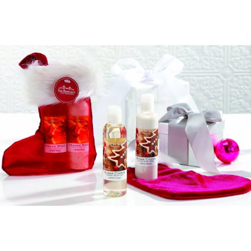 바디워시 San Francisco Soap Company Shower Gel & Lotion 선물 Stocking Stuffer Festive Miniature 선물세트 Sugar Cookie
