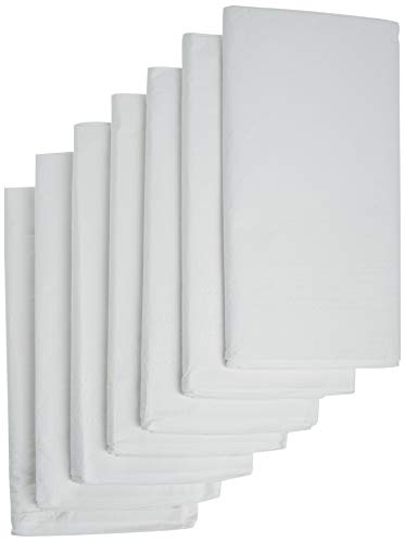 Linette 7 Piece 3-Ply Table 커버 Absorbent 방수 Plastic Back White Standard Version