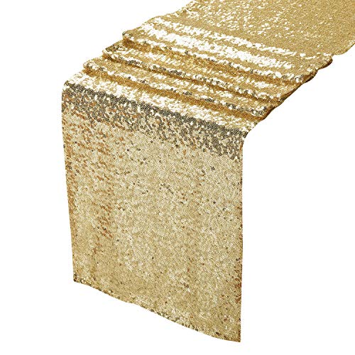 Table Runner for Party Event Decorations Gold 12