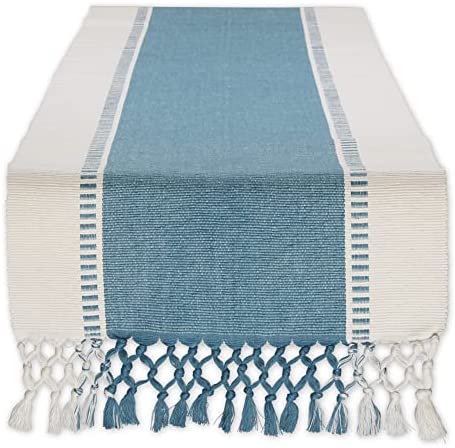 DII Dobby Stripe Woven Table Runner 13
