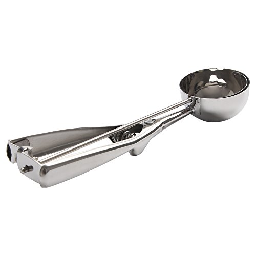 Stainless Steel Ice Cream Scoop Spoon With Trigger Release Ideal for Cookie Dough Fruits
