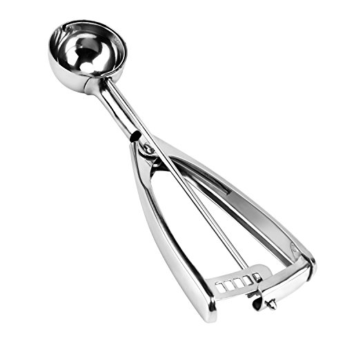 FanHomcy Cookie Scoop for Baking, 18/8 Stainless Steel Metal Small Ice Cream Scoop Melon Ball Cupcakes, 1.2 Tablespoon