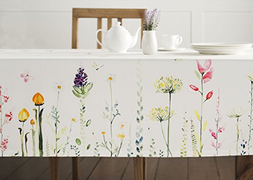 Maison d Hermine Botanical Fresh 100% Cotton Tablecloth .