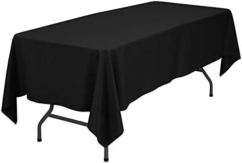 YLZYAA Rectangle Tablecloth - 60 x 102 Inch - Orange Rectangular Table Cloth for 6 Foot Table in Washable Polyester - Great for Buffet Table, Parties, Holiday Dinner, Wedding & More