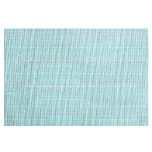 AbeTammy Dining Place 1222 Woven Vinyl Table Mats Placemat 블루 White